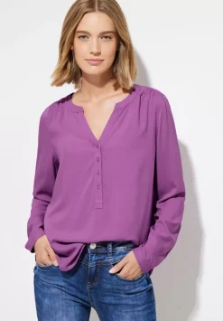 Viskosebluse In Unifarbe