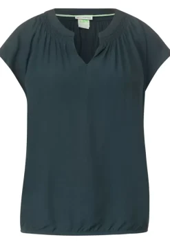 Viskosebluse Mit Elastiksaum