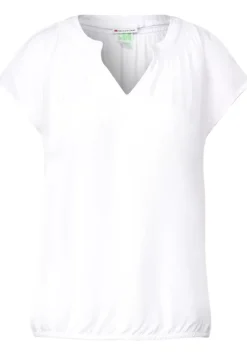 Viskosebluse Mit Elastiksaum