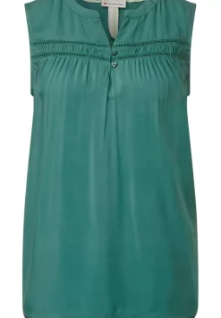 Viskosebluse Mit Hakeldetail