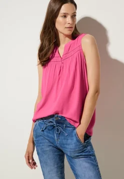 Viskosebluse Mit Hakeldetail