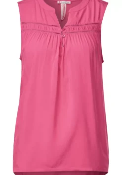 Viskosebluse Mit Hakeldetail