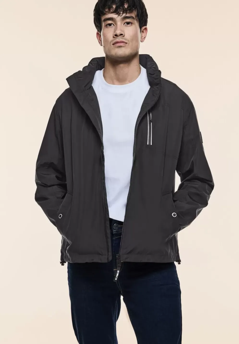 Windbreaker In Unifarbe