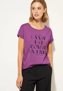 Wording Partprint Shirt