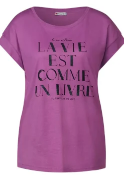 Wording Partprint Shirt