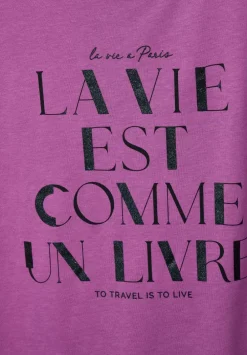 Wording Partprint Shirt