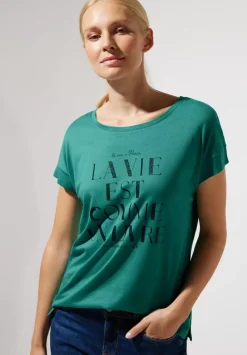 Wording Partprint Shirt