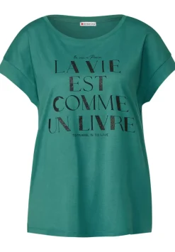Wording Partprint Shirt