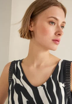 Zebra Printtop Mit Hakeltape