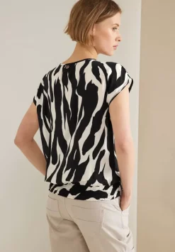 Zebraprint Blusenshirt