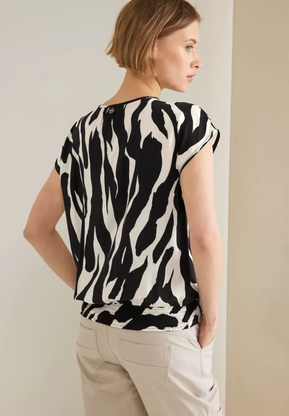 Zebraprint Blusenshirt