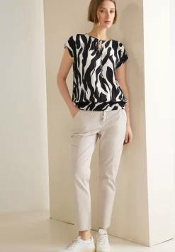 Zebraprint Blusenshirt
