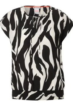 Zebraprint Blusenshirt