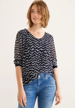 Zick Zack Chiffon Shirt