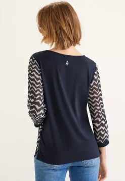 Zick Zack Chiffon Shirt