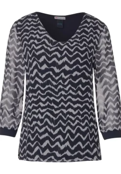 Zick Zack Chiffon Shirt