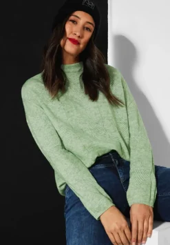 Zopfstrickpullover