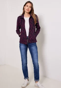 Zweifarbige Shirtjacke
